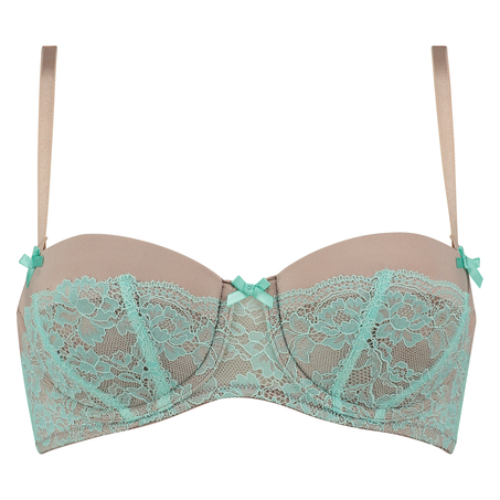 Padded strapless underwired bra  Lenka, Szary
