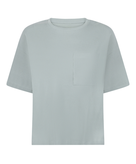 Pyjama Top Waffle, Zielony