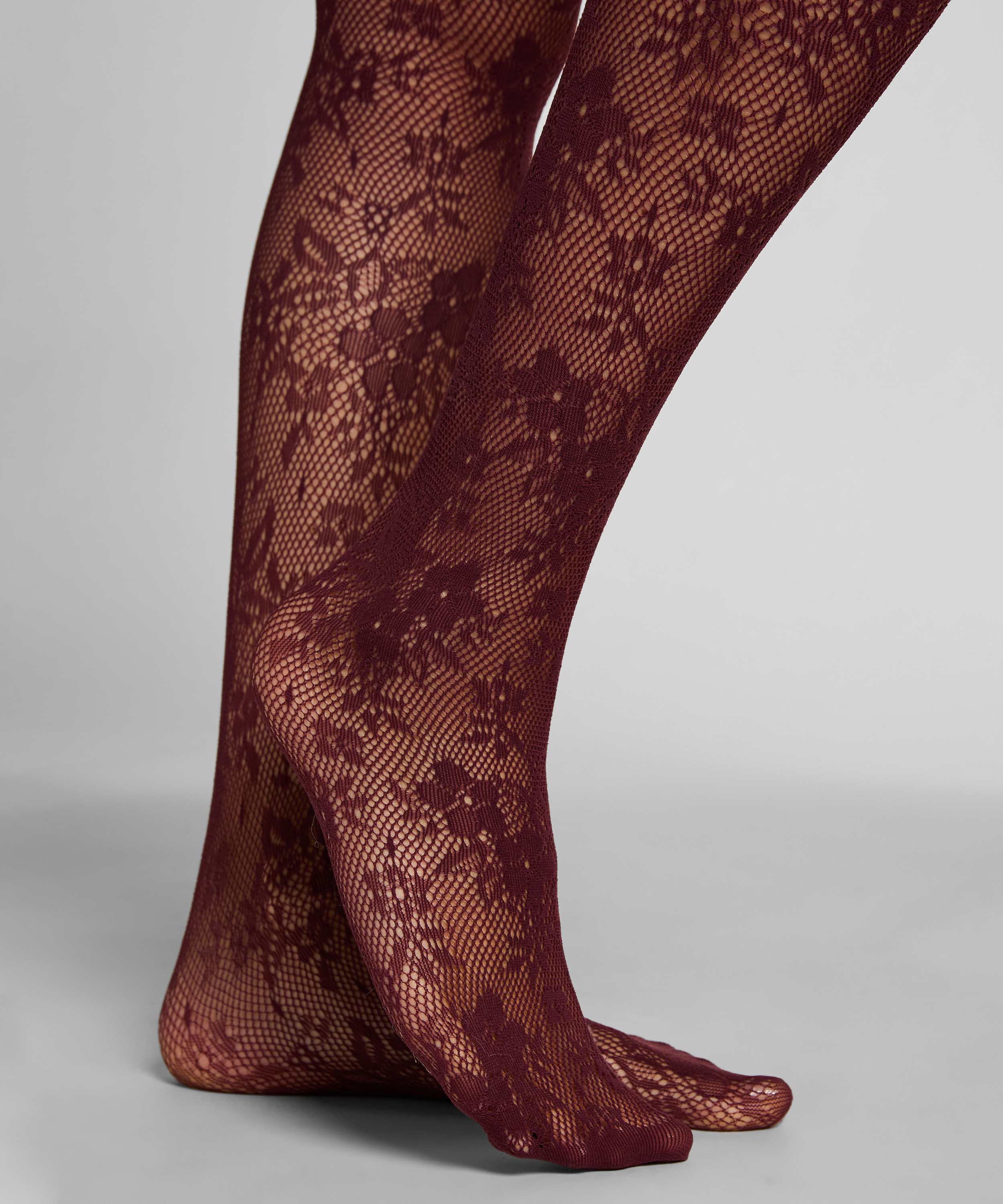 Rajstopy Allover Lace, Fioletowy, main
