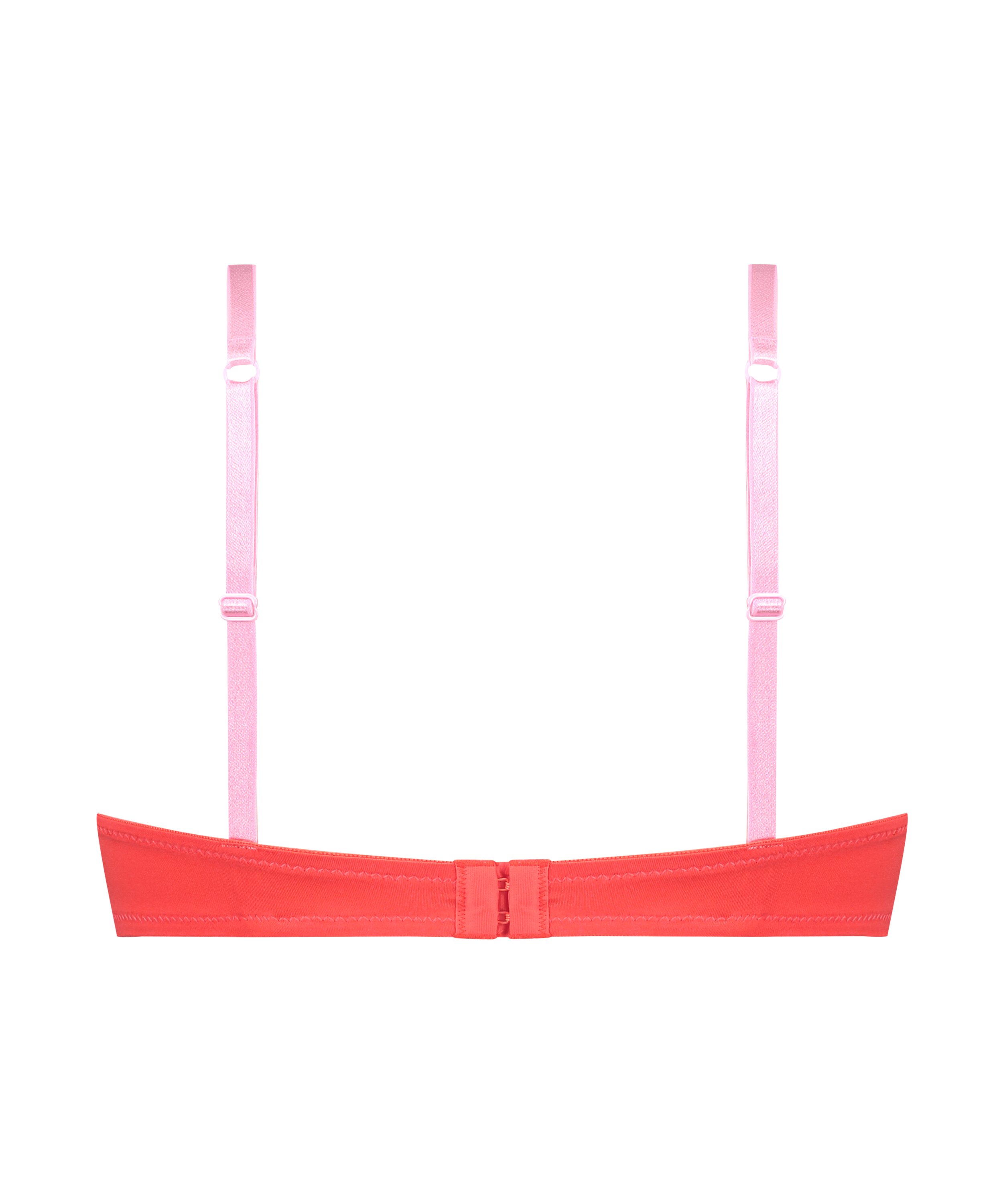 Biustonosz usztywniany z fiszbinami Lace & Shine, Czerwony, main