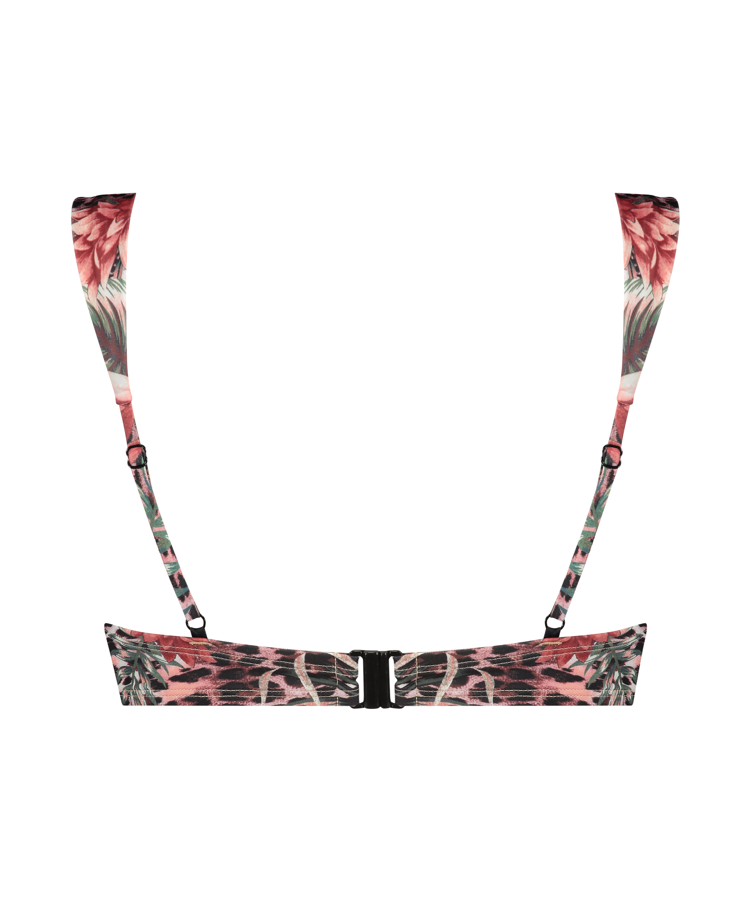 Stanik bikini push-up Animalia Rose, Brązowy, main