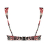 Stanik bikini push-up Animalia Rose, Brązowy