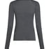 super miękka top z kaszmirem z dekoltem w ł&oacute;dkę, Szary