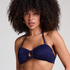 Top od bikini Cozumel Bandeau, Niebieski