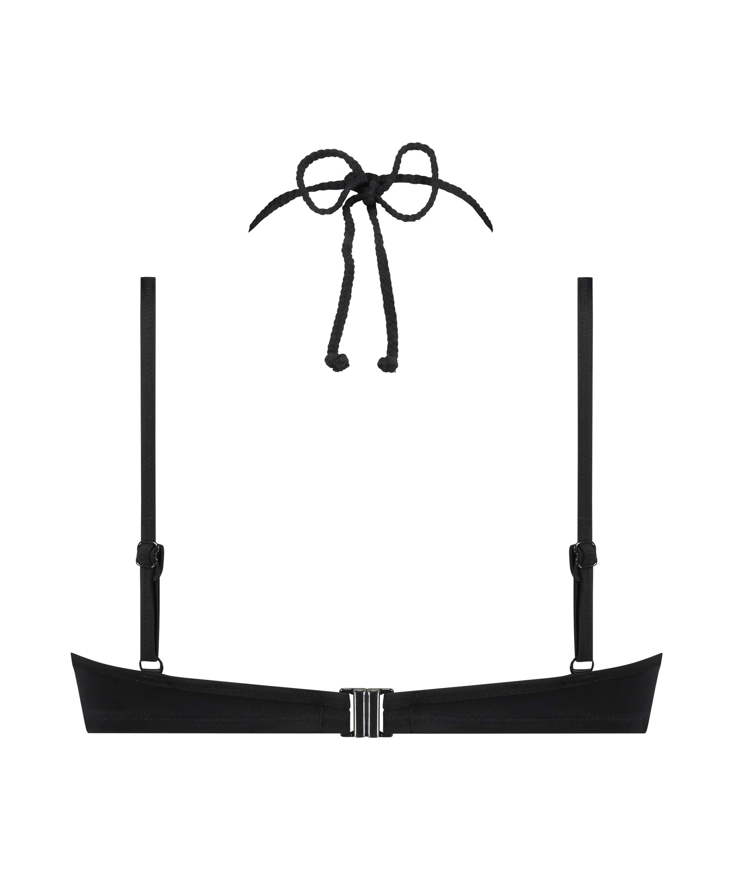 Usztywniona g&oacute;ra od bikini z fiszbinami Luxe, Czarny, main