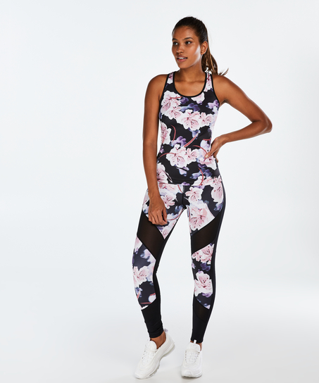 Sportowy tank top slim fit HKMX, Czarny