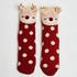 Deer slipper socks, Biały