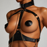 Body z uprzężą Private, Czarny