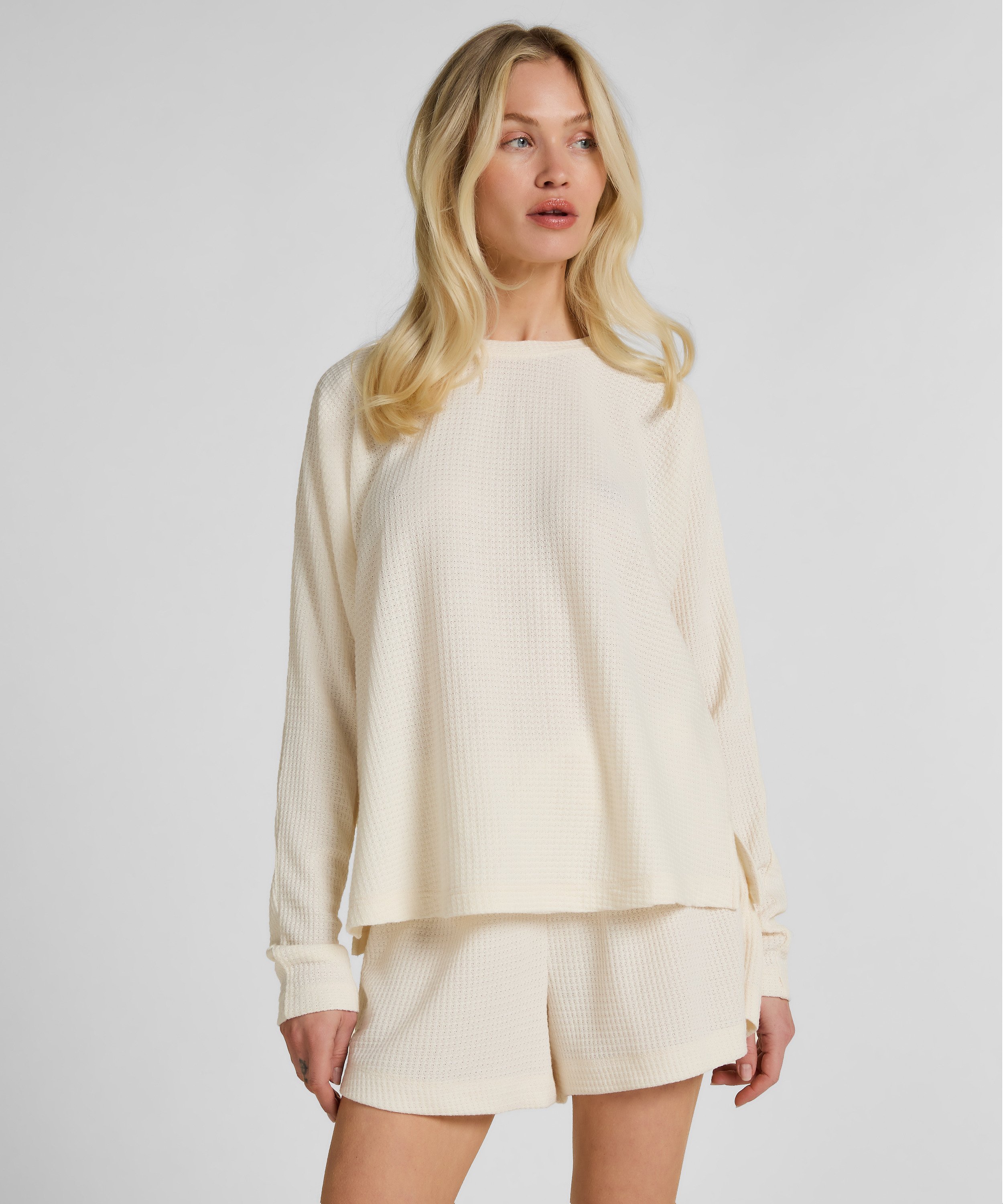 Top Waffle Everly, Biały, main