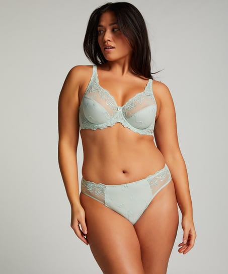 Biustonosz nieusztywniany z fiszbinami Diva, Zielony