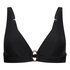 Triangle Bikini Top Luxe, Czarny