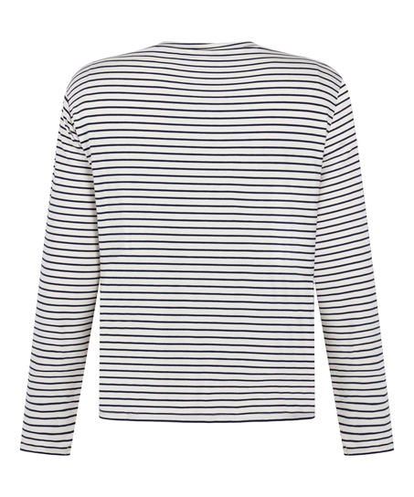 Pyjama Top Loose Jersey, Biały