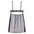 Bow Dotted Mesh Underwired Slip Dress, Czarny