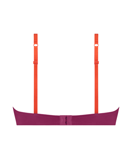 Biustonosz usztywniany z fiszbinami Lace & Shine, Różowy