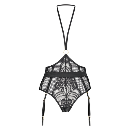 Pandora High Leg Thong, Czarny