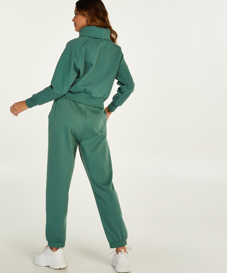 Sweter z golfem, Zielony