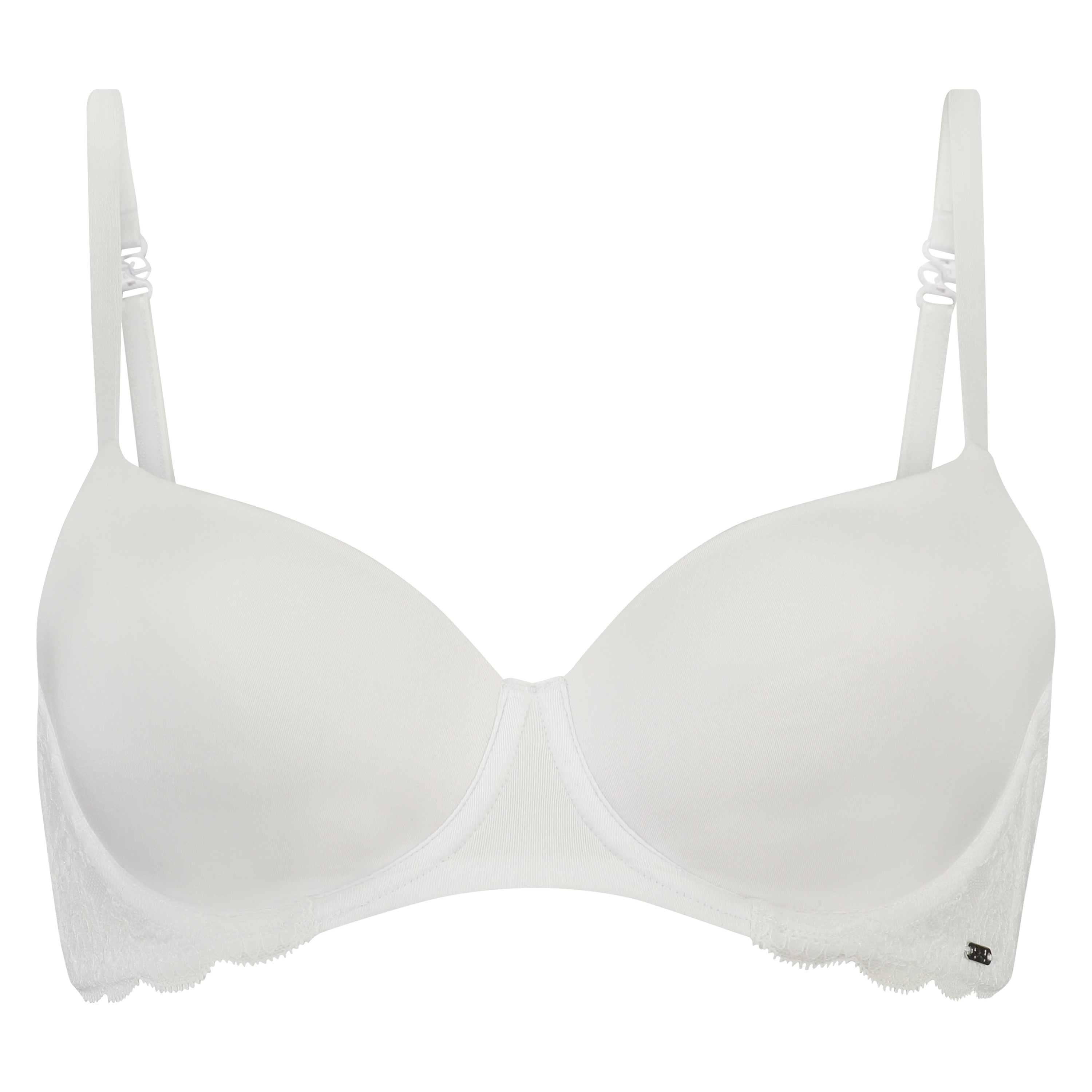 Angie Padded Underwired Bra, Biały, main