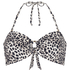 G&oacute;ra od Bikini Bandeau Leopard, Czarny