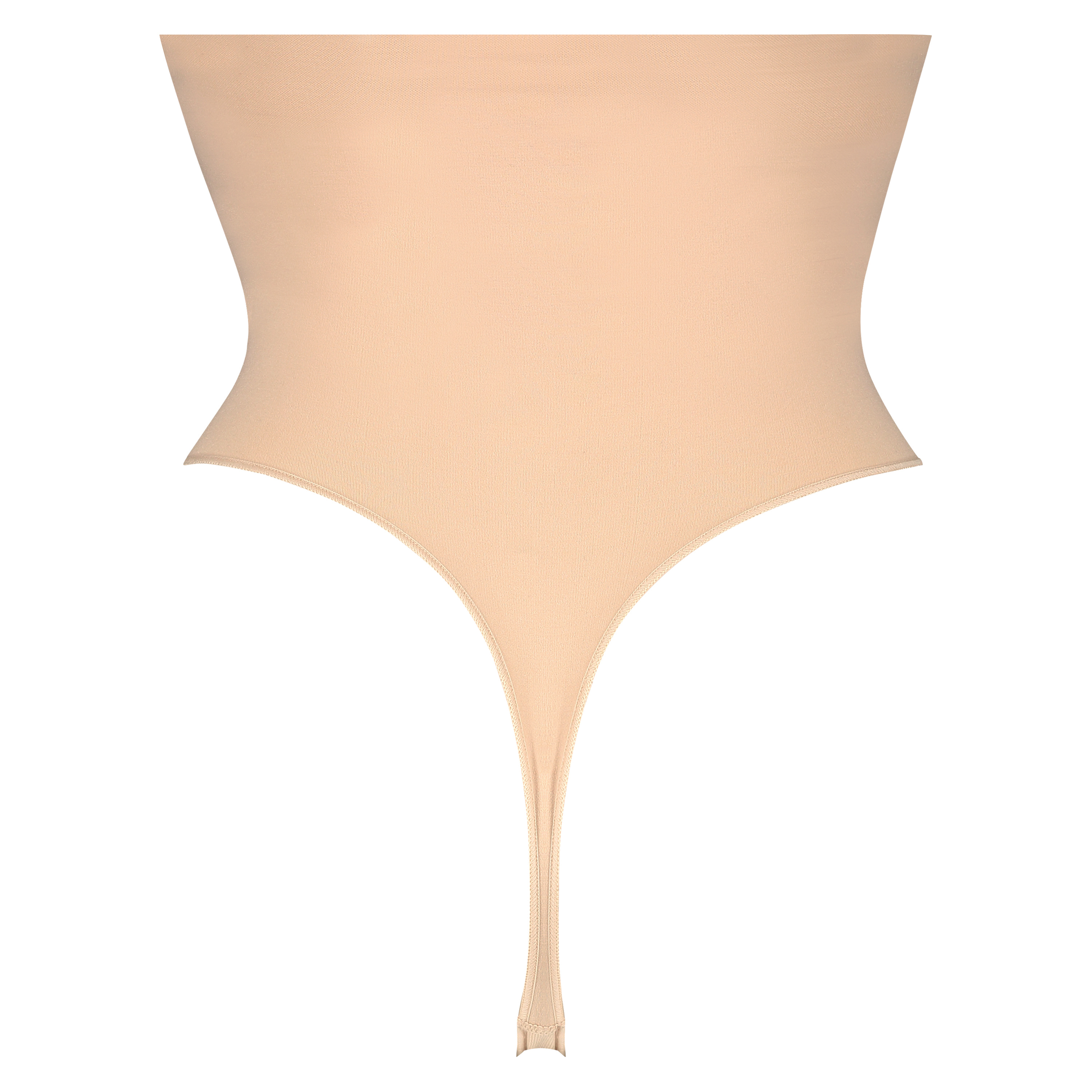 Firming high waisted thong - Level 2, Beżowy, main