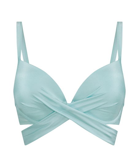 Usztywniona g&oacute;ra od bikini push-up z fiszbinami Sydney, Niebieski