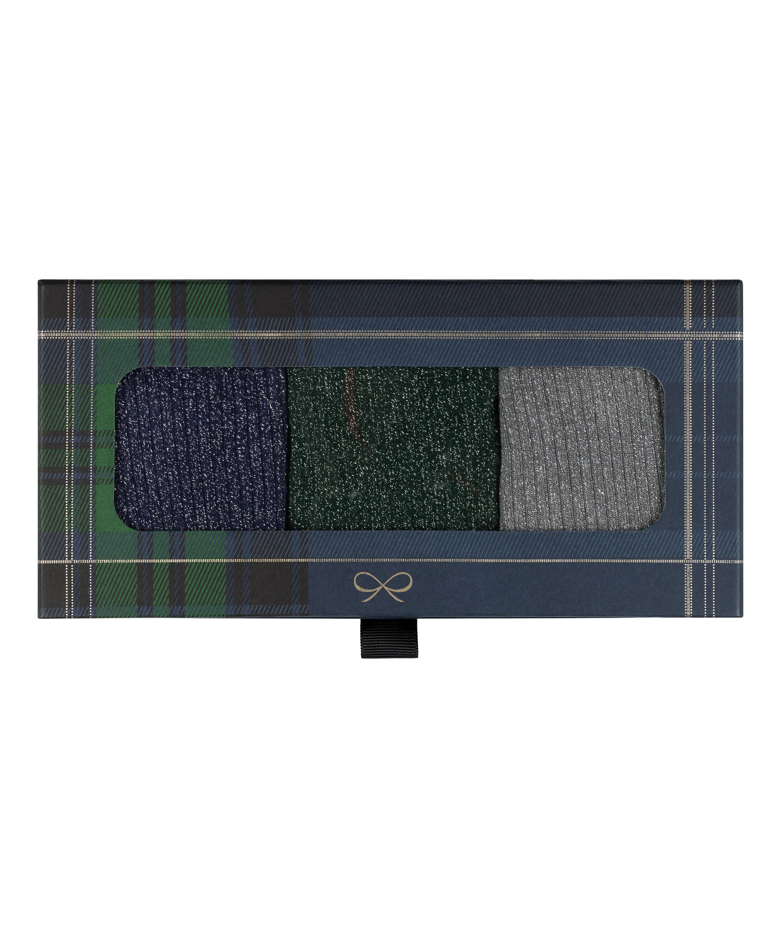 3 pary skarpet Giftpack, Niebieski