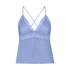 Cami Top Satin Marcela, Niebieski