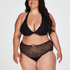 Stringi bokserki Curvy Doriane, Czarny