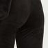 Legginsy welurowe, Czarny