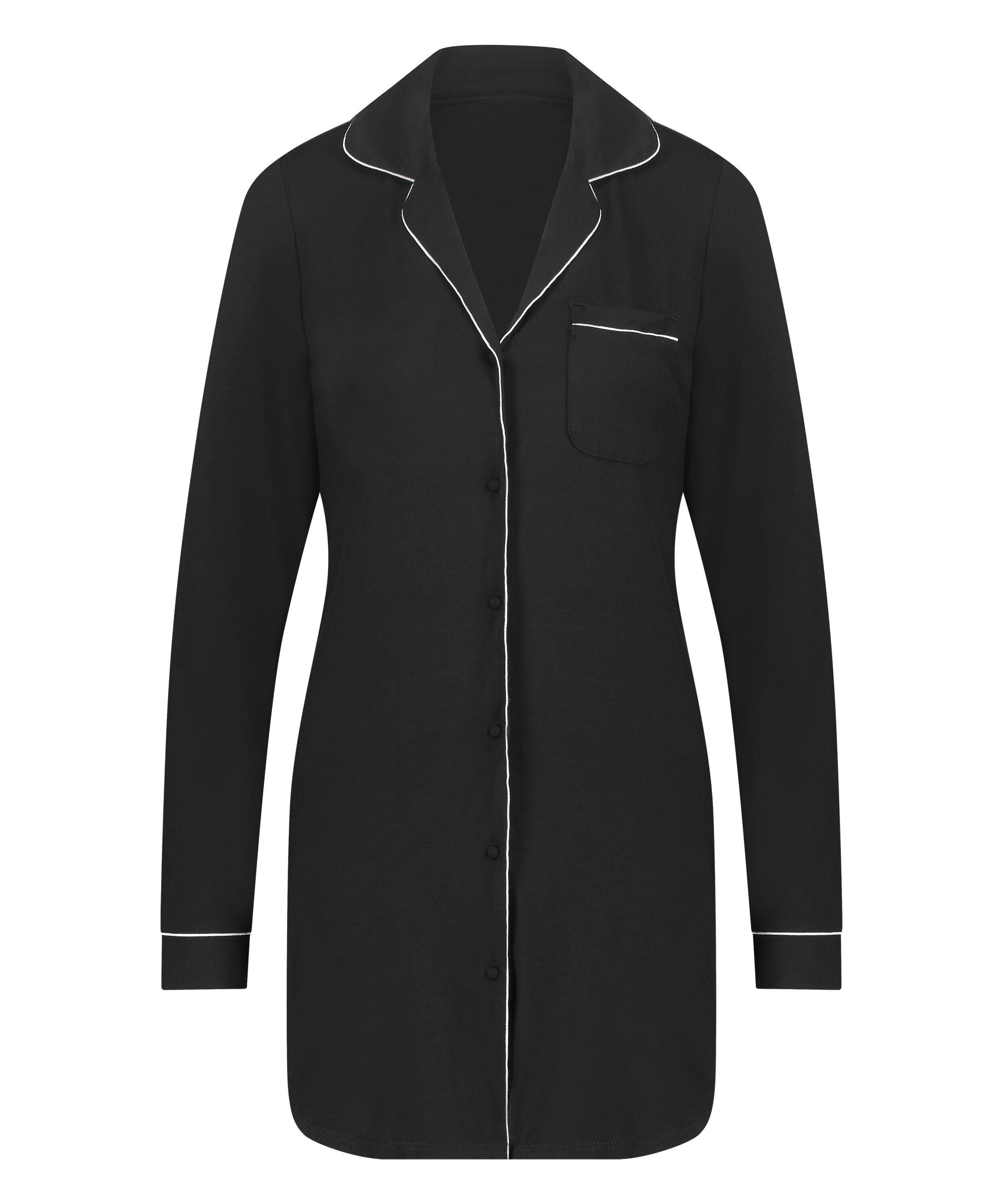 Sukienka Essential z dżerseju z długim rękawem, Czarny