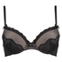 Padded underwired bra Tyler, Czarny