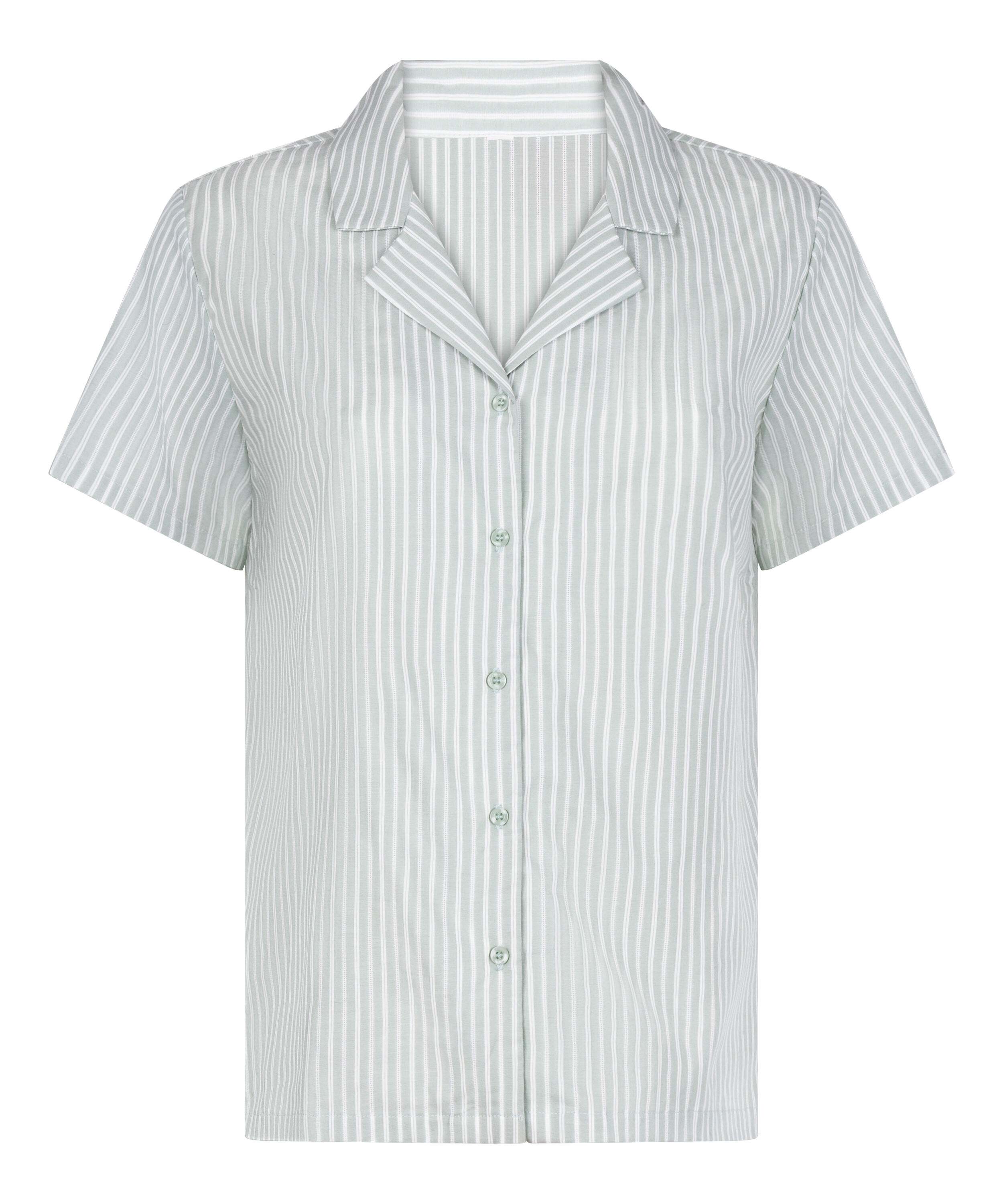 Tkana bluza w paski, Zielony