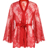 Kimono z koronką Isabelle, Czerwony