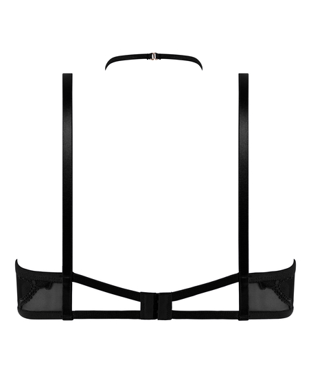 Nieusztywniany biustonosz z fiszbinami Amari, Czarny