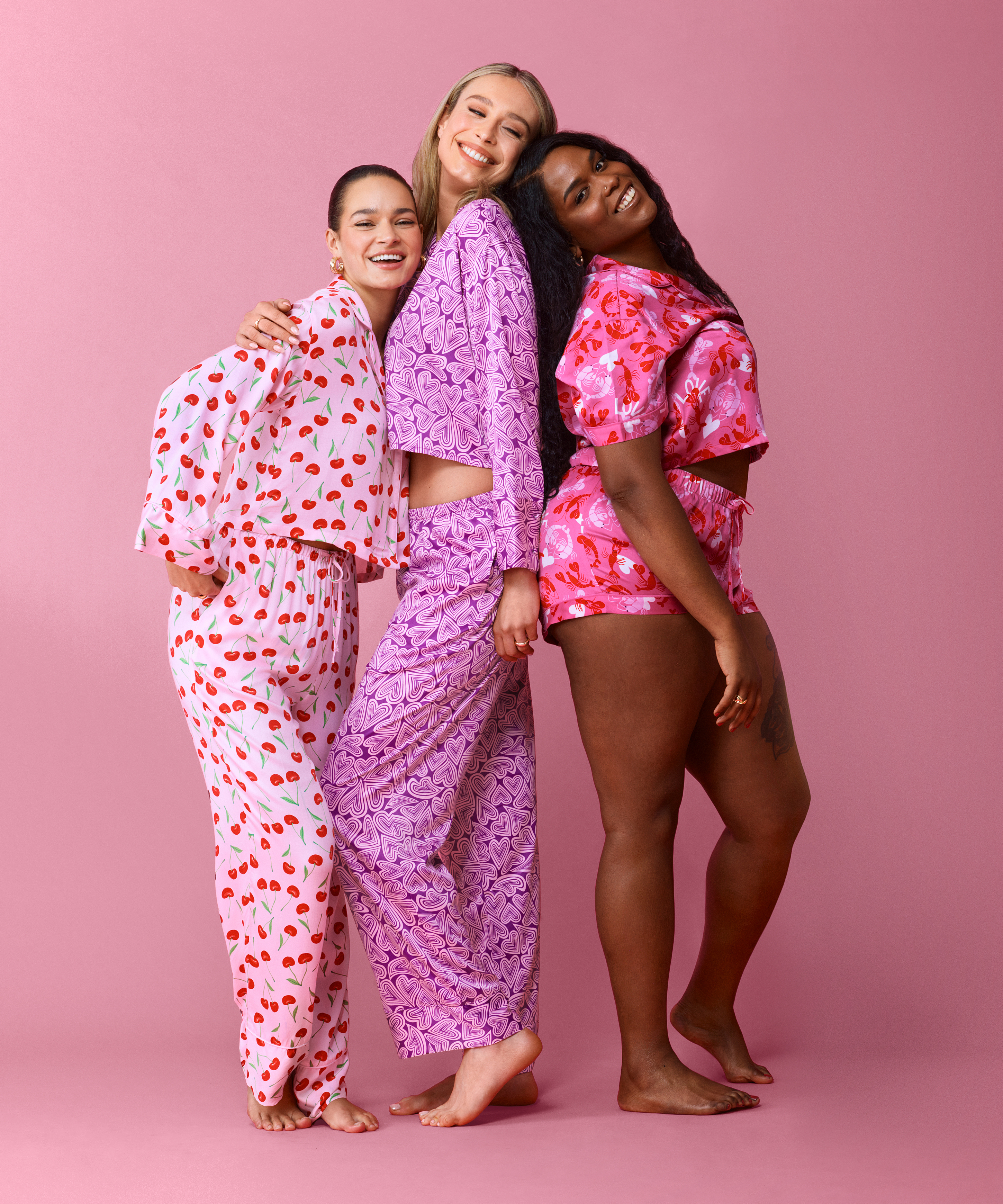 Spodnie z satyny, Fioletowy, main