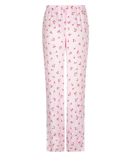 Spodnie z satyny, Różowy