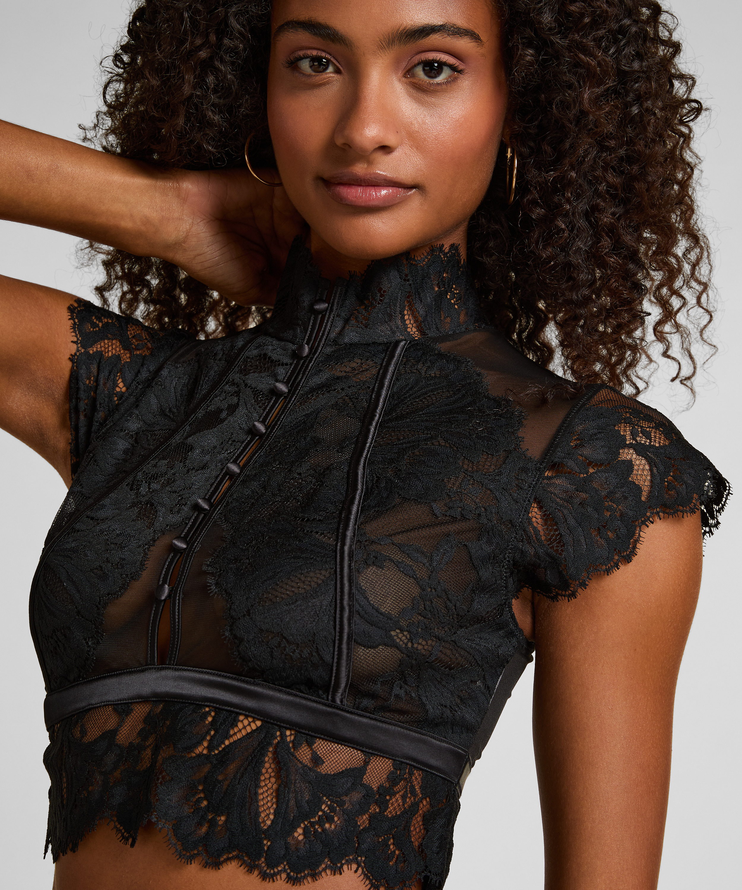 Bralette Amelia, Czarny, main