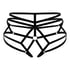 Elastyczne otwarte majtki, Czarny