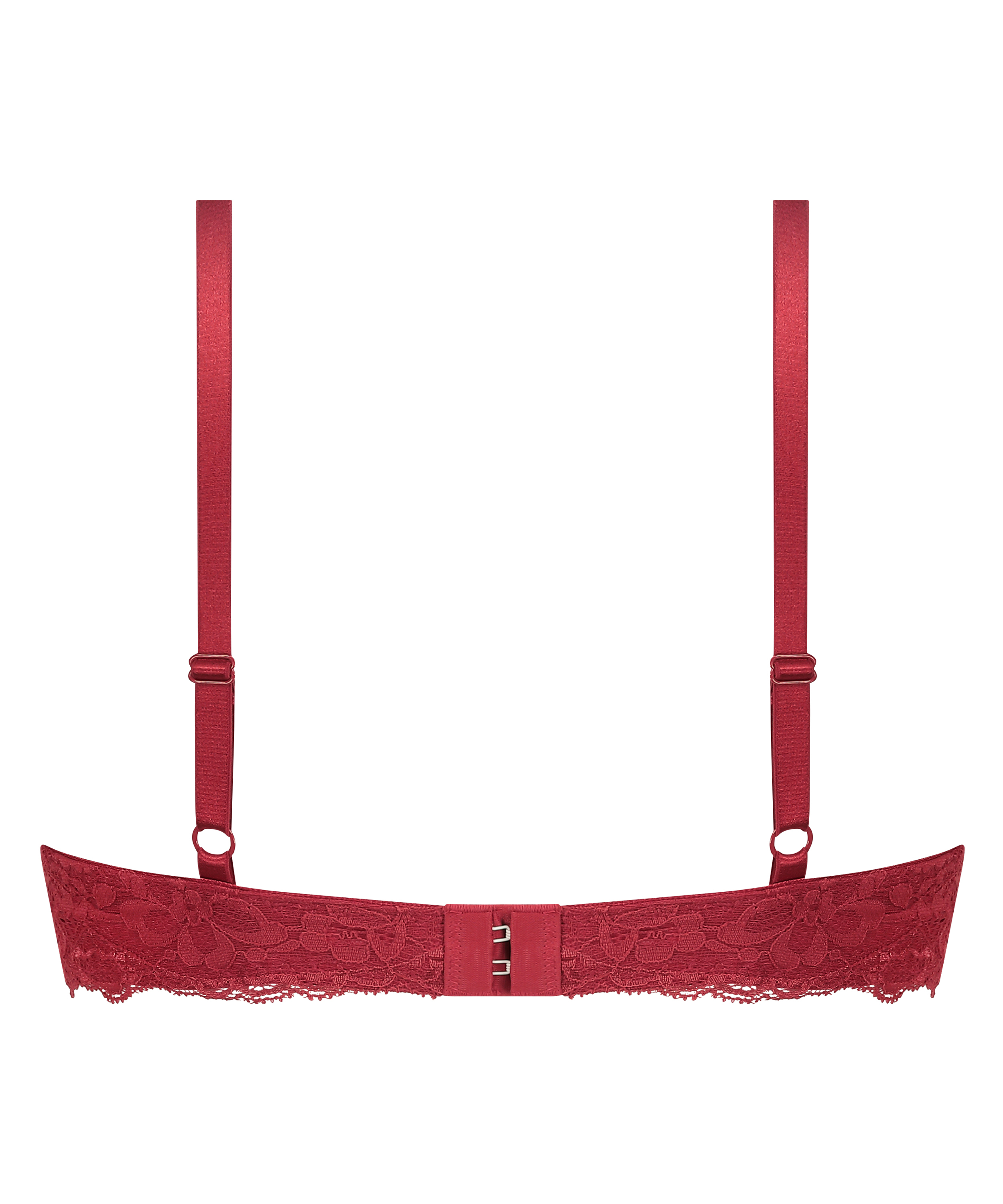Wyściełany biustonosz push-up z fiszbinami Marine, Czerwony, main
