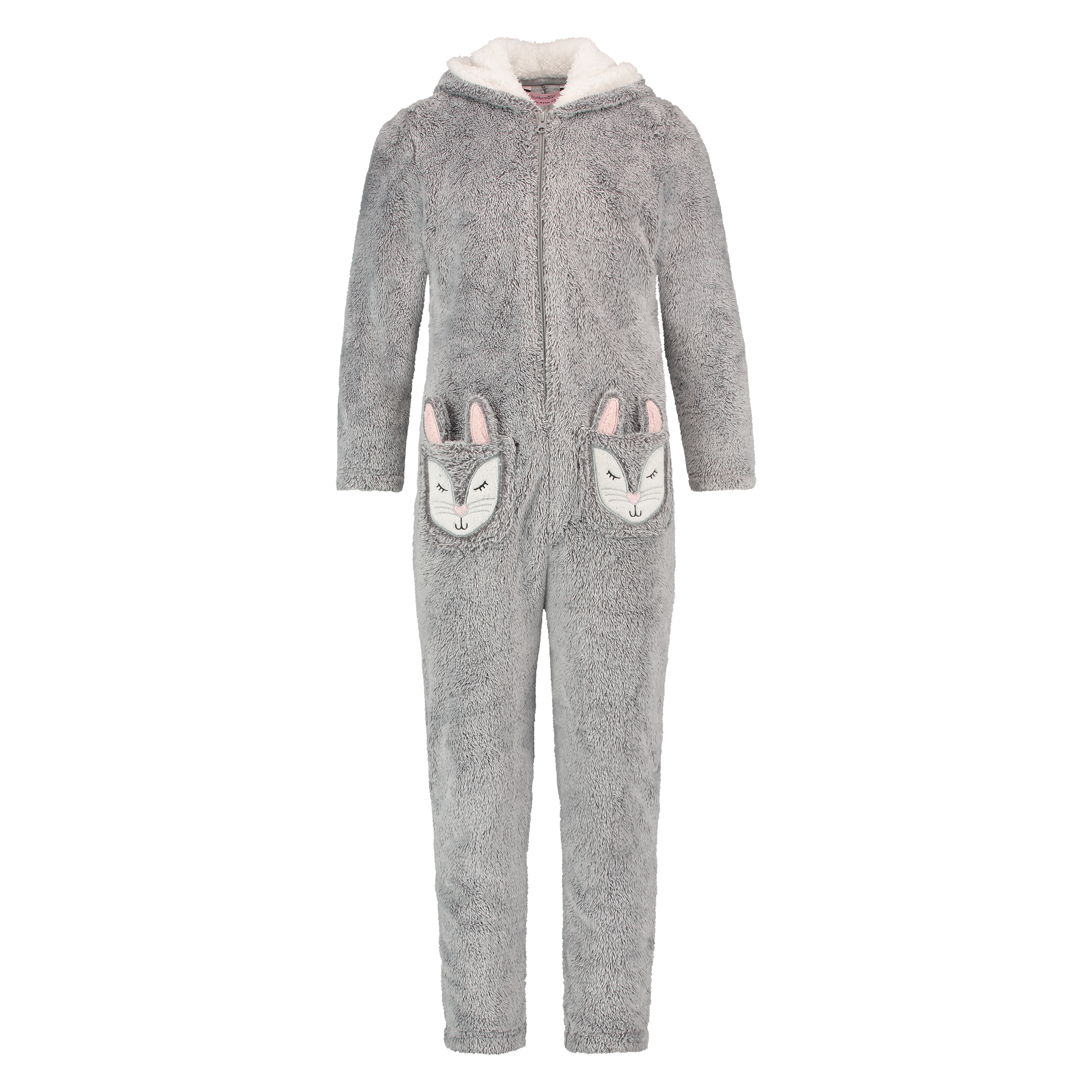 Fleece Onesie Teens, Szary, main