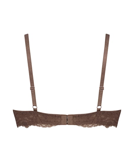 ﻿Biustonosz usztywniany z fiszbinami Marine, Brązowy
