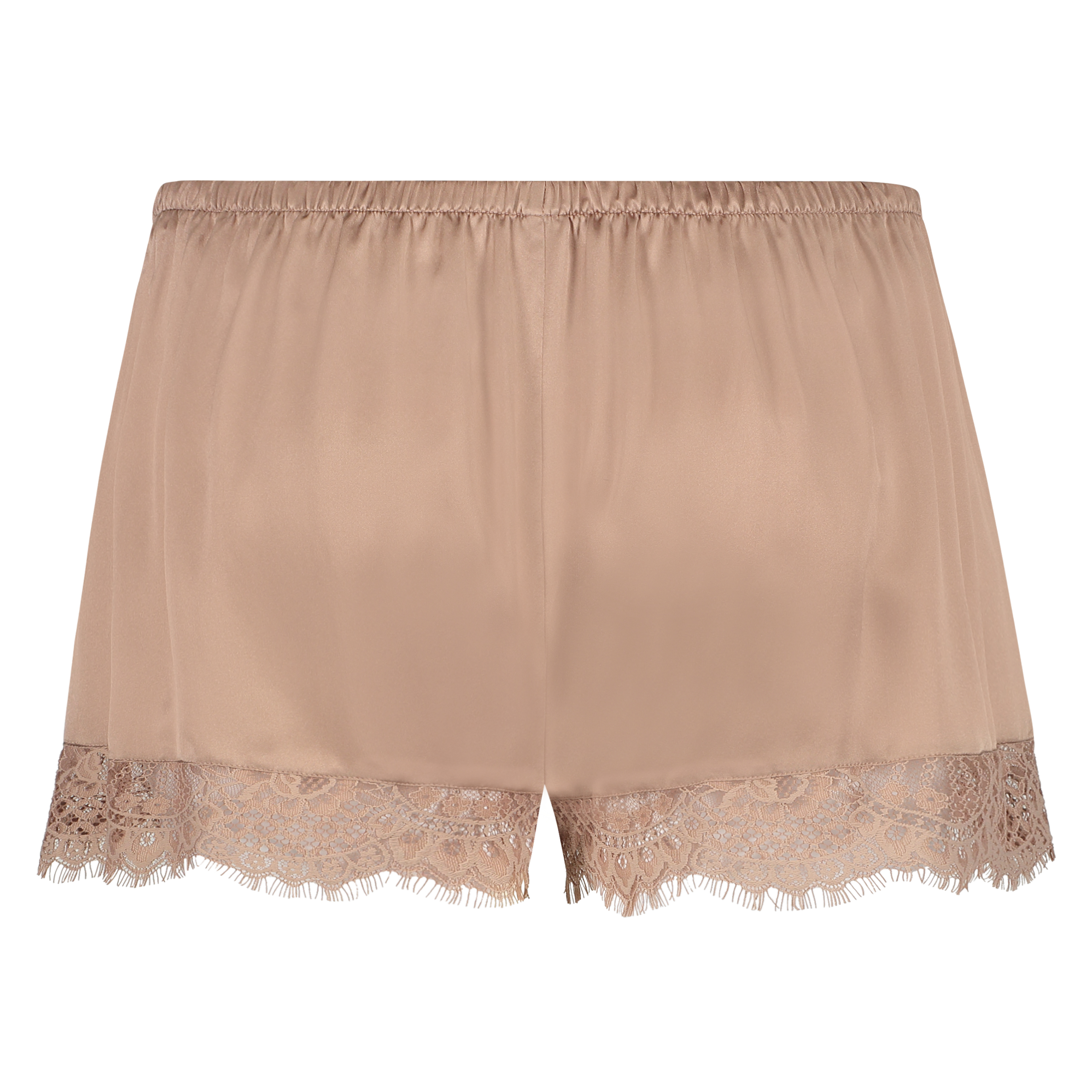Scallop Lace silk pyjama shorts, Różowy, main
