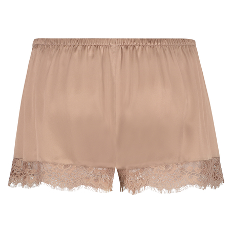 Scallop Lace silk pyjama shorts, Różowy