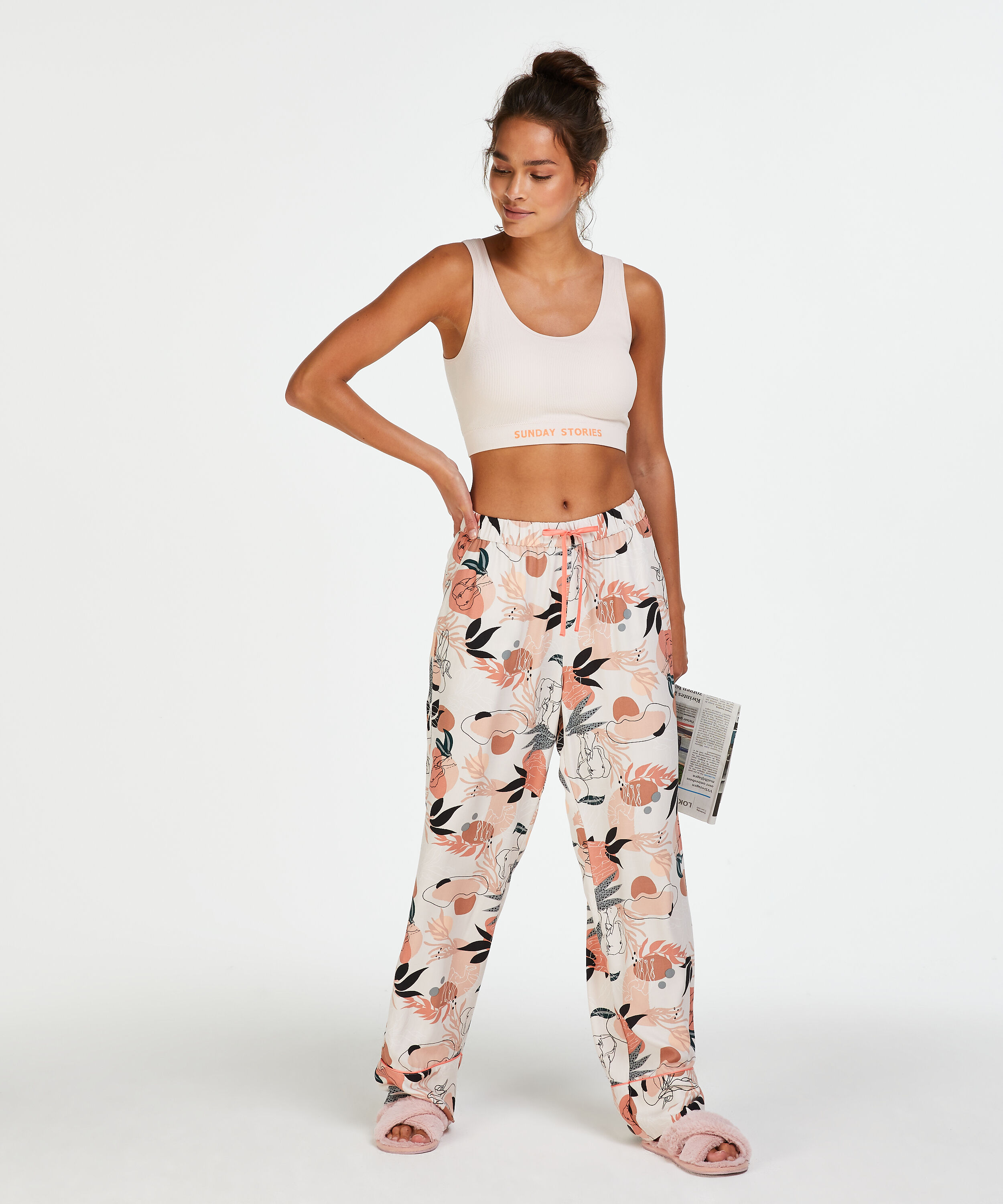 Woven Pyjama Bottoms, R&oacute;żowy
