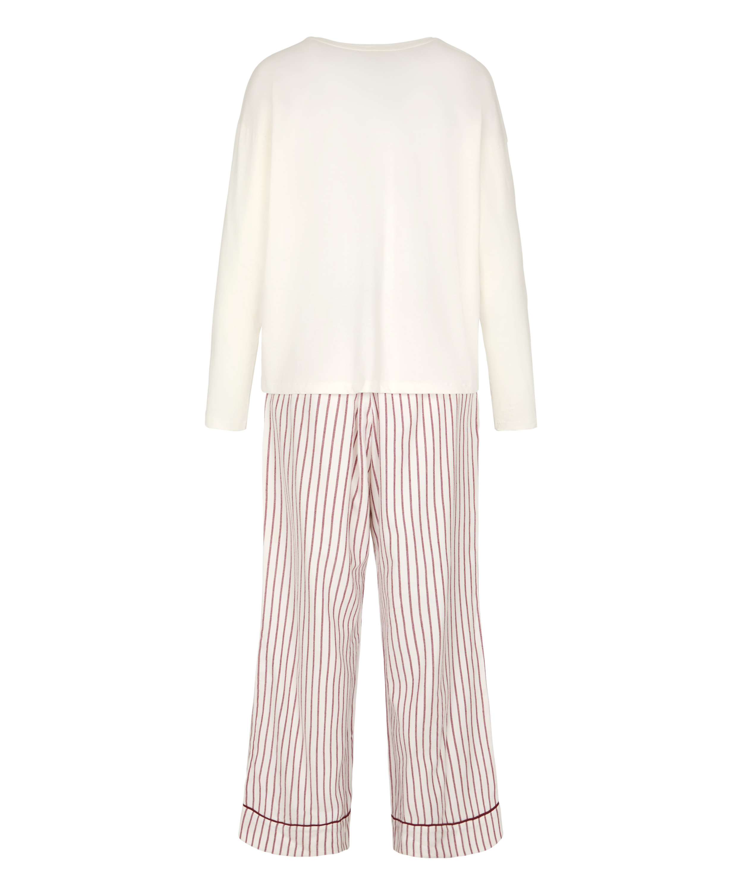Pyjama Set Viscose, Biały, main