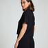 Narzutka Essential z dżerseju z kr&oacute;tkim rękawem, Czarny