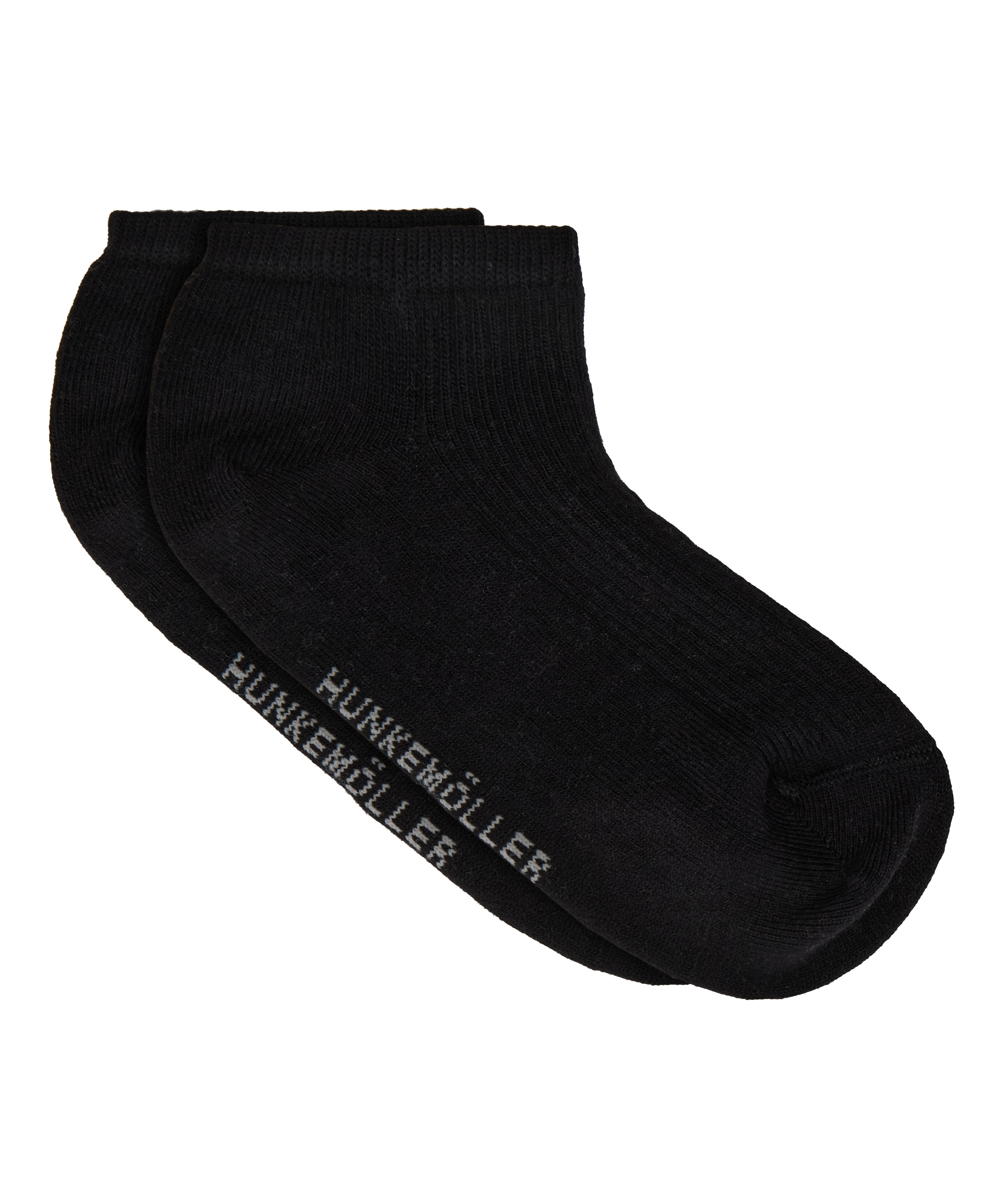 3-pak Bawełnianych Skarpetek Sneaker, Czarny, main