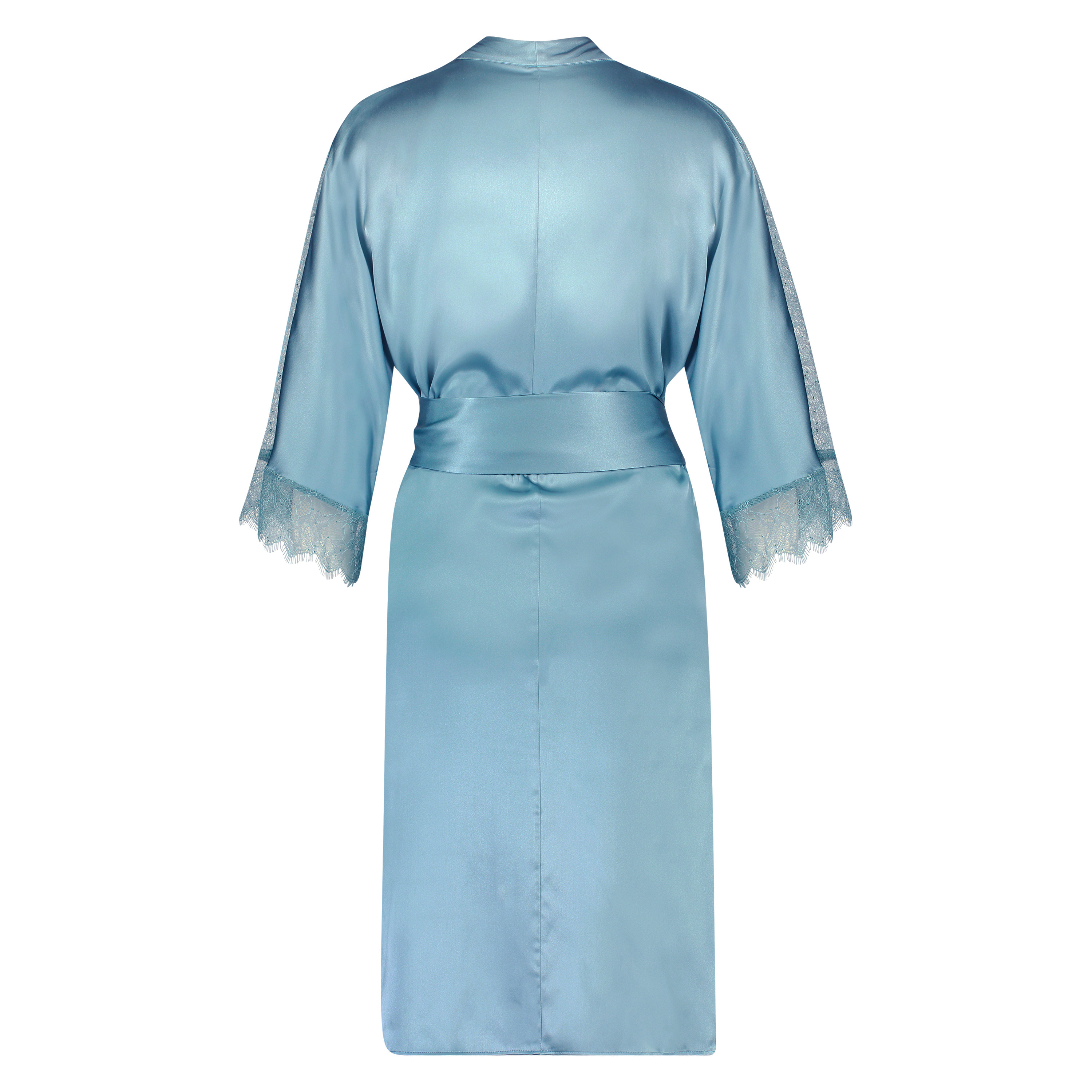 Silk Lace Kimono, Niebieski, main