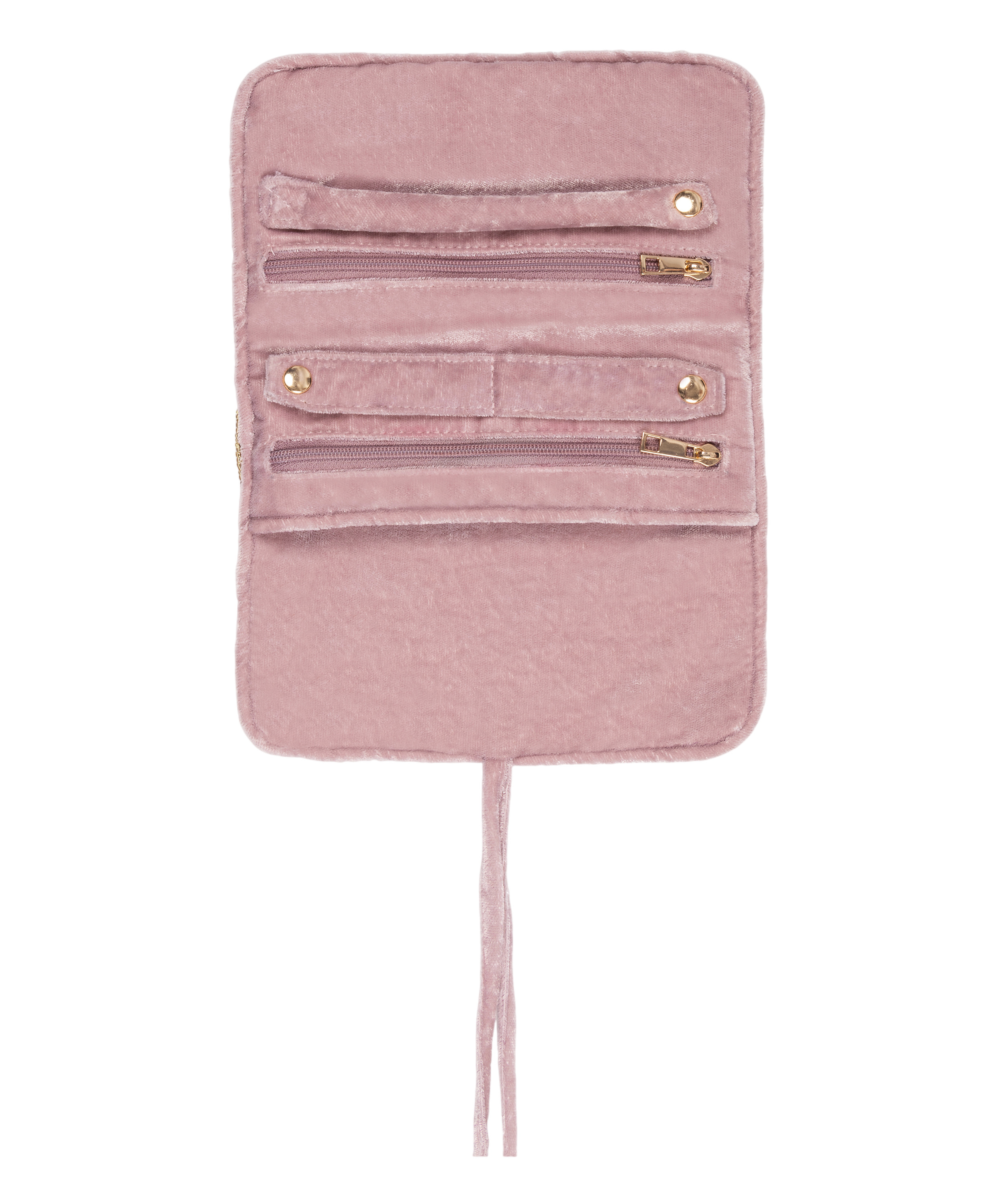 Worek na biżuterię z koralikami, Różowy, main