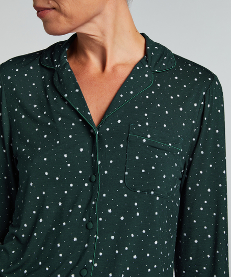 Narzutka Essential z dżerseju z długim rękawem, Zielony