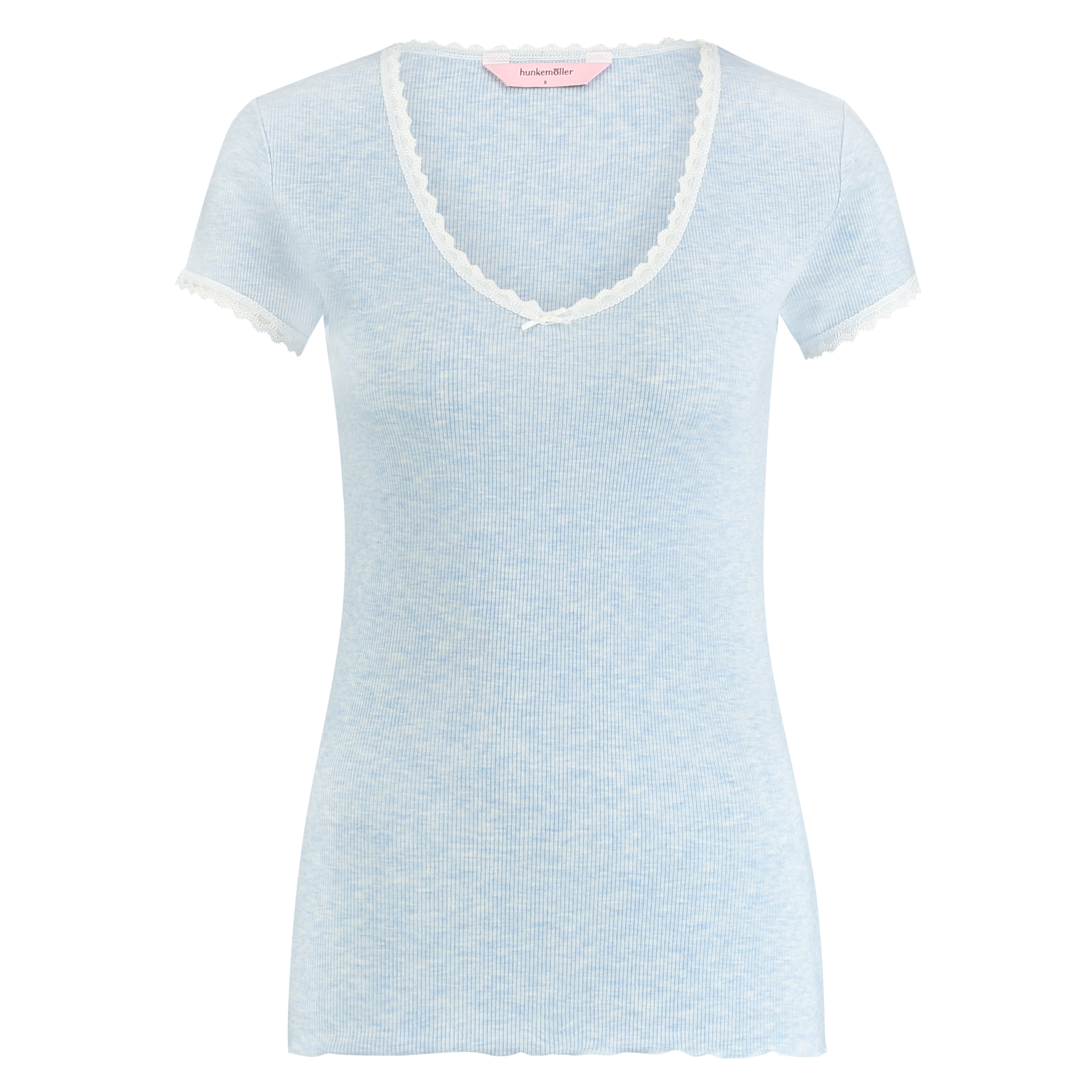 Ribbed SS Top, Niebieski, main